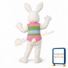 Pink & White Bunny Mascot Costume