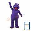 Purple Hippo Mascot Costume