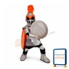 Silver Knight Mascot Costume