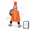 Silver Knight Mascot Costume