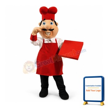 Pizza Chef Mascot Costume