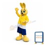 Cute Yellow Bunny Mascot Costume