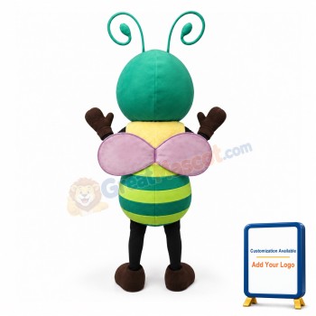 Super Cute Green Bee Mascot Costume