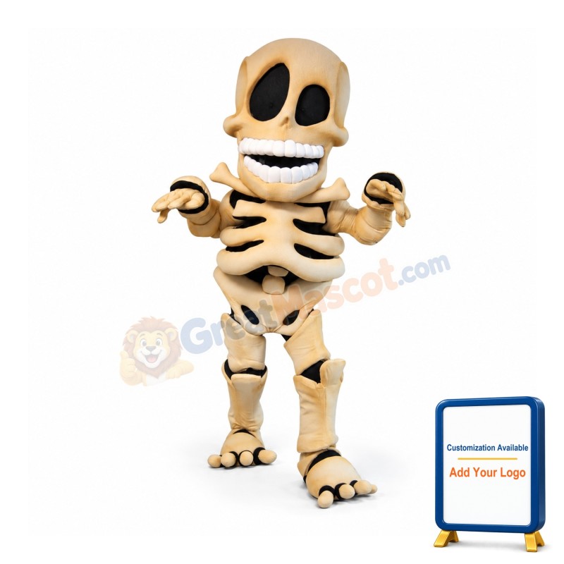 Skeleton Mascot Costume