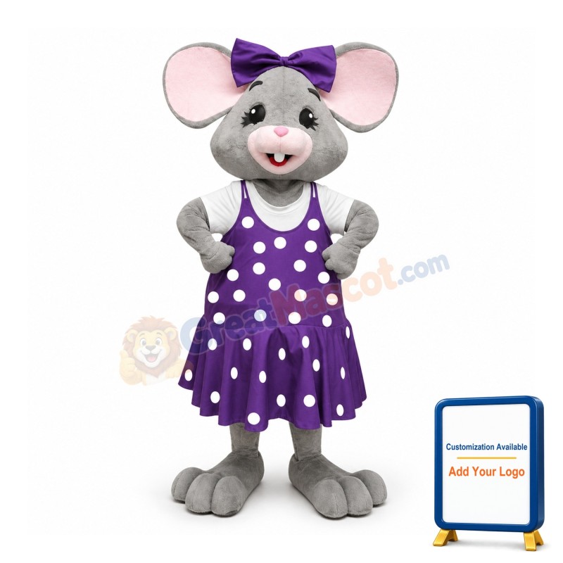 Beautiful Mouse Girl Mascot Costume