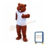 Friendly Realistic Beaver Mascot Costume