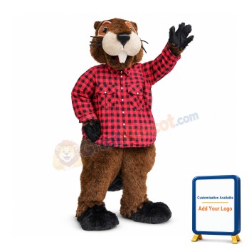 Handsome Beaver Mascot Costume