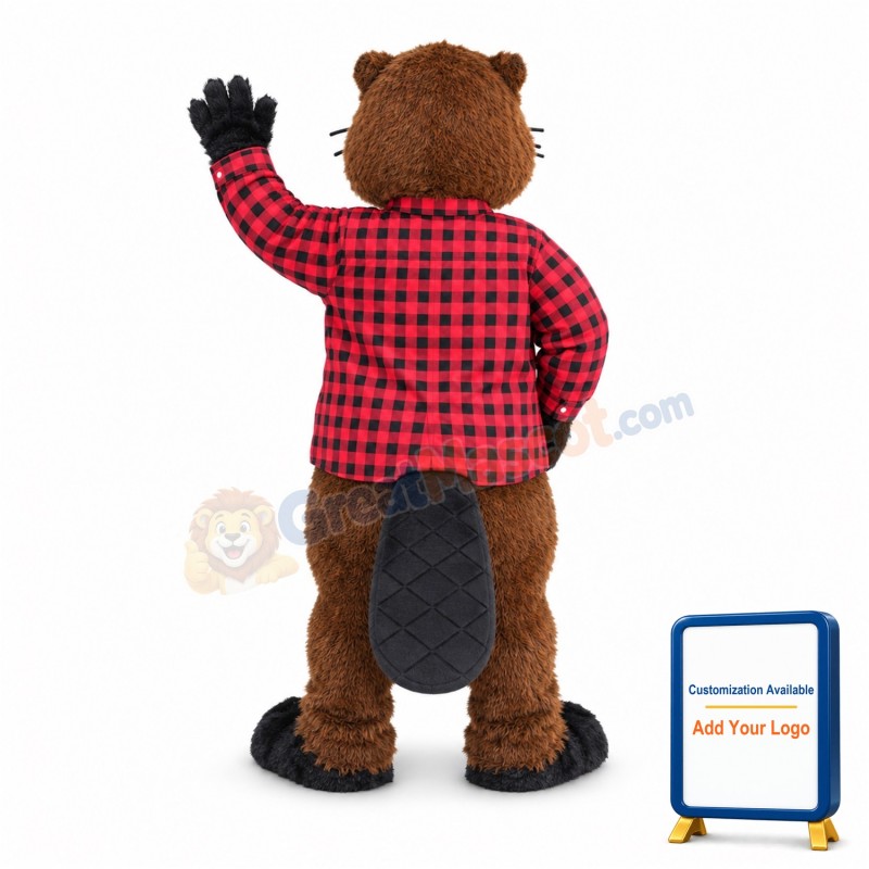 Handsome Beaver Mascot Costume