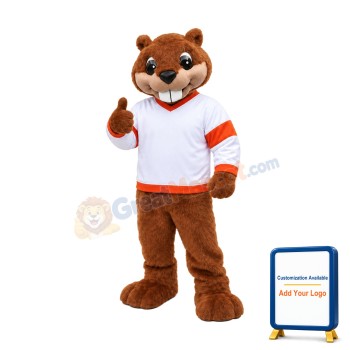 Superb Friendly Beaver Mascot Costume