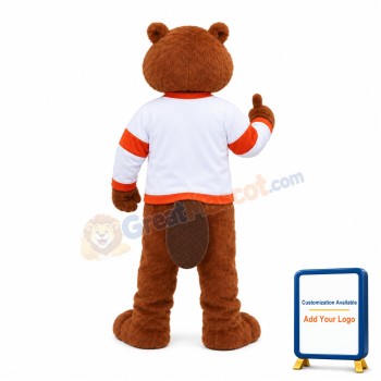 Friendly Beaver Mascot Costume