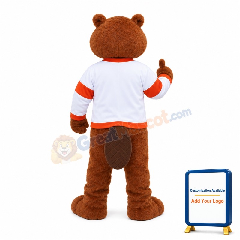 Friendly Beaver Mascot Costume