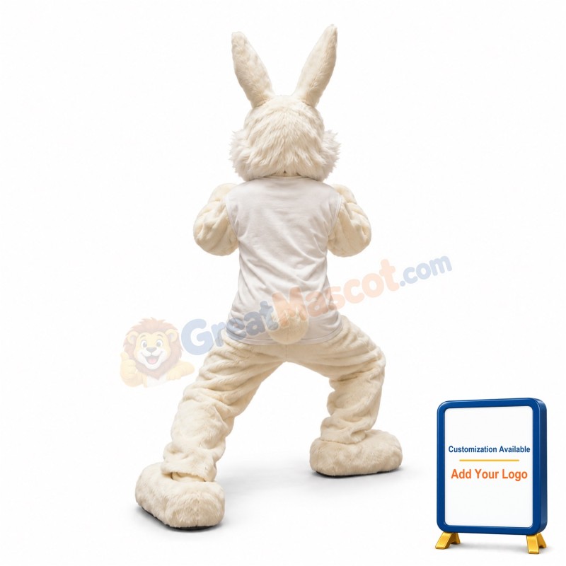 Energetic Bunny Mascot Costume