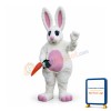 White Easter Bunny Rabbit Mascot Costume