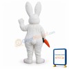 White Easter Bunny Rabbit Mascot Costume
