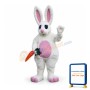 White Easter Bunny Rabbit Mascot Costume