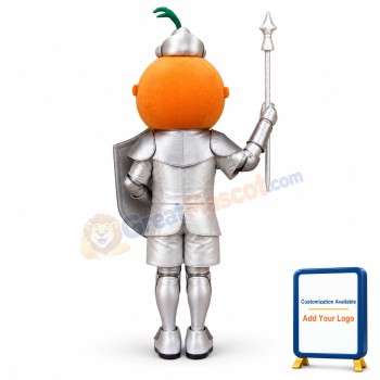 Orange Knight Mascot Costume