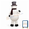 Friendly Snowman Mascot Costume