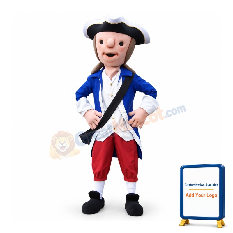 Cute Patriot Mascot Costume