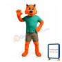 Orange Cat Mascot Costume
