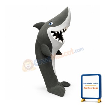 Friendly Shark Mascot Costume