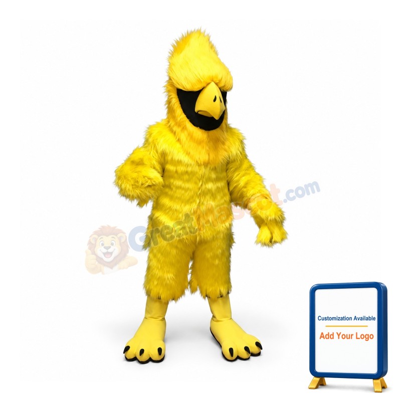 Fierce Yellow Bird Mascot Costume