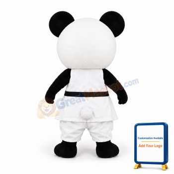 Judo Panda Mascot Costume