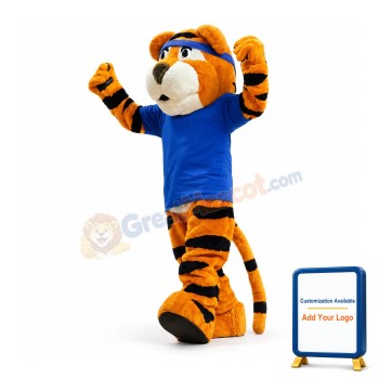 School Sport Tiger Mascot Costume