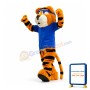 School Sport Tiger Mascot Costume