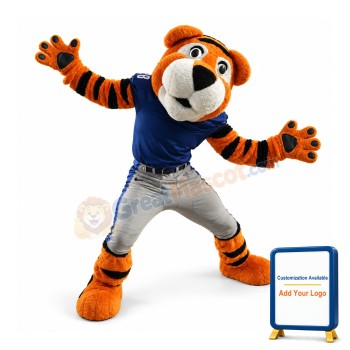 Super Power Sport Tiger Mascot Costume