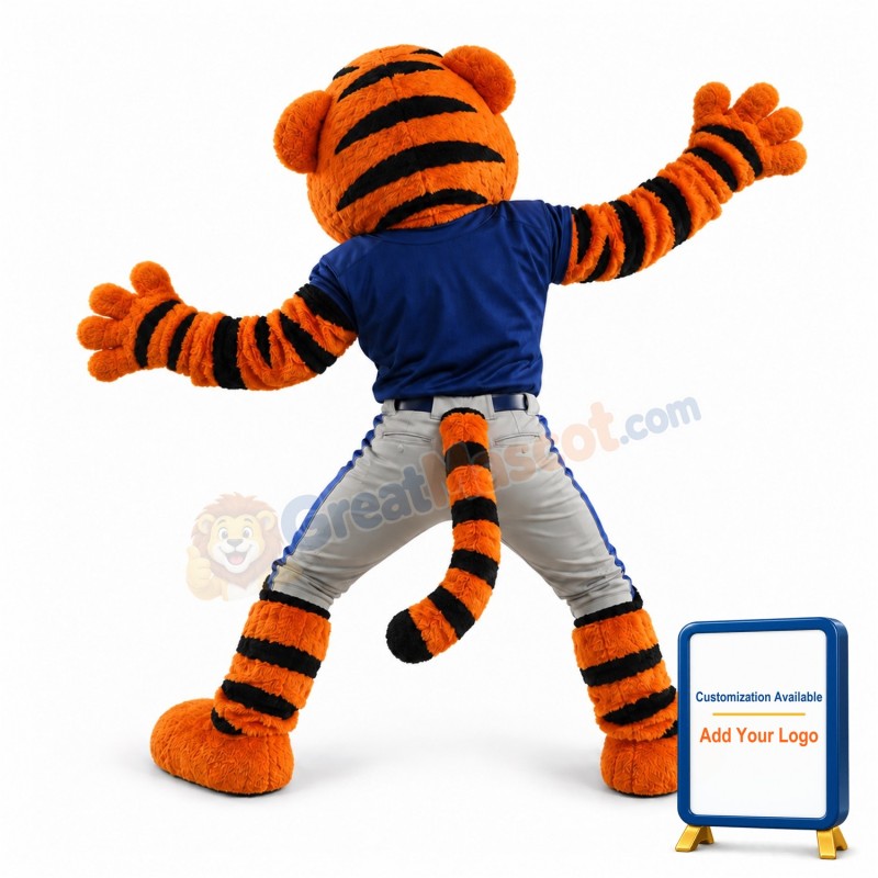 Super Power Sport Tiger Mascot Costume