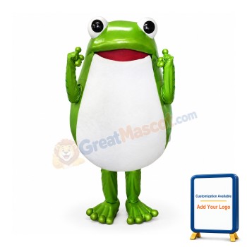Funny Green Frog Mascot Costume