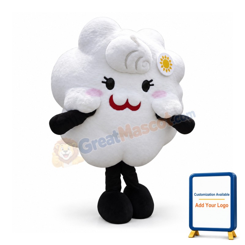White Cloud Mascot Costume