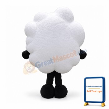 White Cloud Mascot Costume