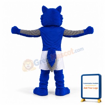 Sport Blue & Grey Wolf Mascot Costume