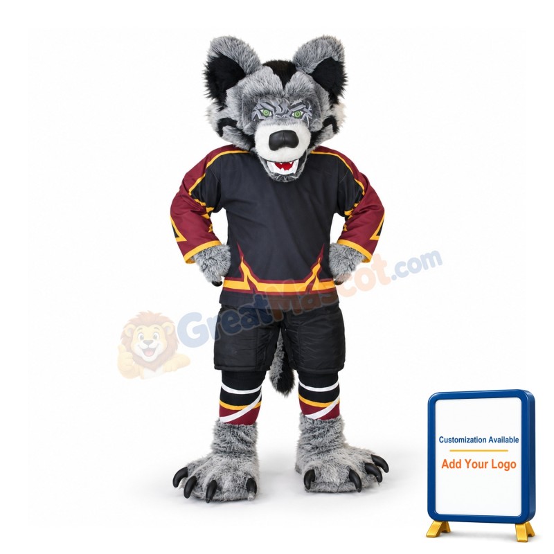 Fierce Wolf Mascot Costume