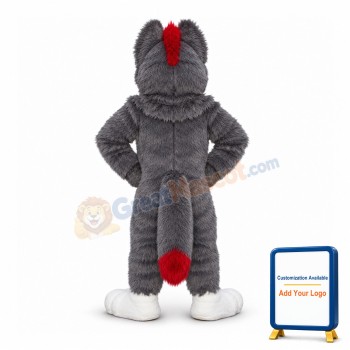 Sport Grey Wolf Mascot Costume