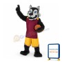 Power Sport Lightweight Wolf Mascot Costume