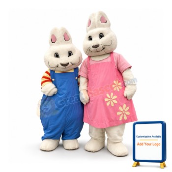 Max & Ruby Bunny Mascot Costume