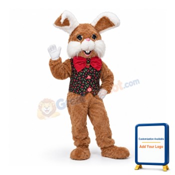 Friendly Easter Bunny Mascot Costume