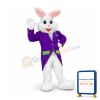 Purple Suit Easter Bunny Mascot Costume