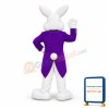 Purple Suit Easter Bunny Mascot Costume