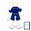 Blue Suit Easter Bunny Mascot Costume
