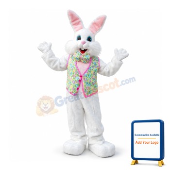 Happy Lightweight Easter Bunny Mascot Costume