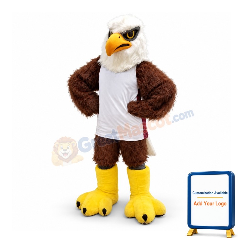 Friendly Sport Eagle Mascot Costume