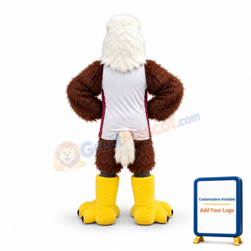 Friendly Sport Eagle Mascot Costume