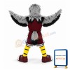 Grey Sport Eagle Mascot Costume