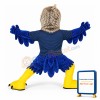 Grey & Blue Fierce Eagle Mascot Costume