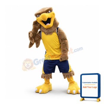 Brown College Hawk Mascot Costume