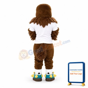 Sport Brown Hawk Mascot Costume