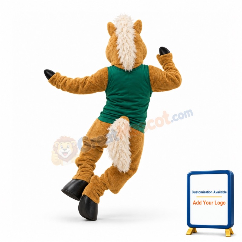 Energetic Horse Mascot Costume